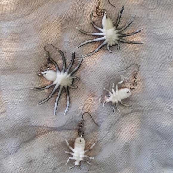 Fly Glitter Earrings Insect Halloween Handcrafted Entomology… - Picture 5 of 12